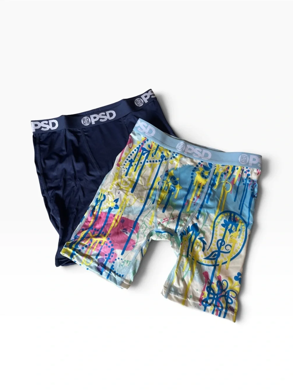 PSD Youth Boxer Briefs Paisley Drip 2 Pack Boys Size Large